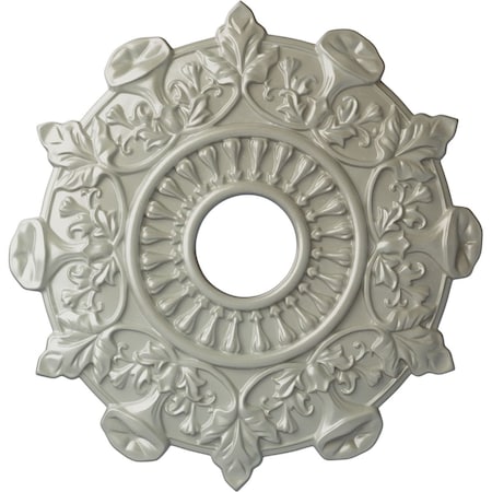 Ekena Millwork Preston Ceiling Medallion (Fits Canopies up to 4"), Hnd-Painted Flash Copper, 17 1/2"OD x 4"ID x 1"P CM17PRFCS
